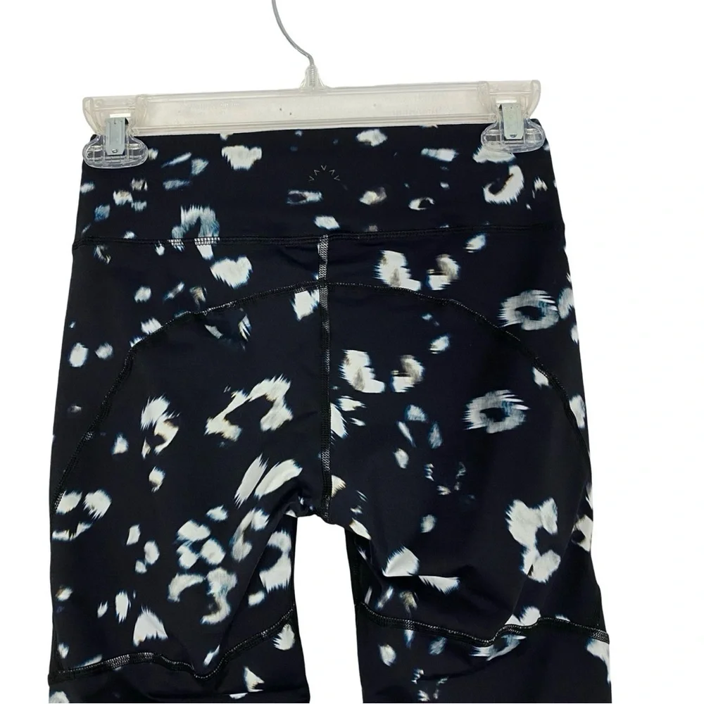 Varley Vista Tight Nightstalker Leggings Womens Size XS Black Leopard Print